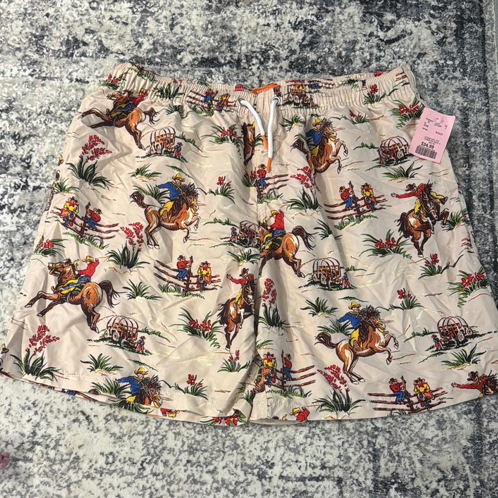 NWT Printed Mens Swim Shorts
